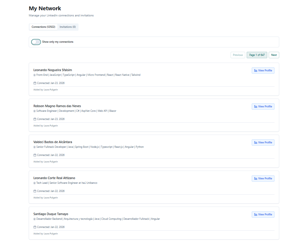 Connections Submodule